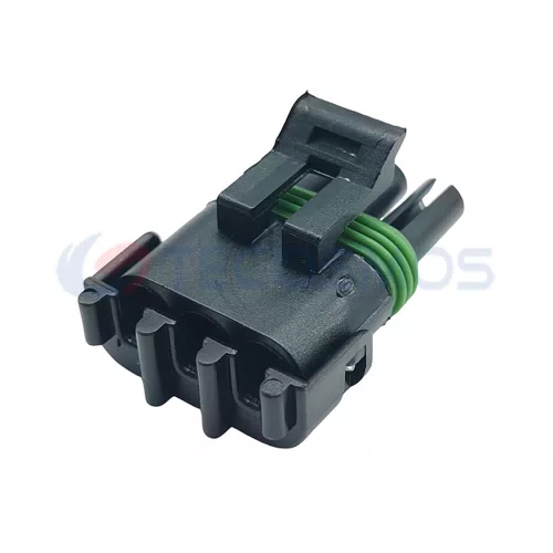 Waterproof IP66 Copper Contact ABS/Nylon Housing Delphi Plug for Automotive 3-Pin Female Wire Harness Adapter 12015793